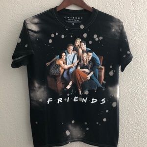 NWT FRIENDS Bleached dyed t shirt size small
